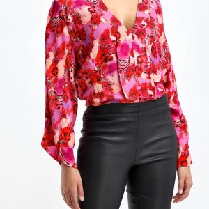 Blouse Minaallday in pink / red
