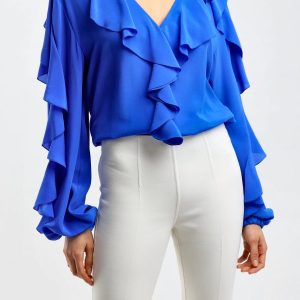 Blouse   in Shiny Blue